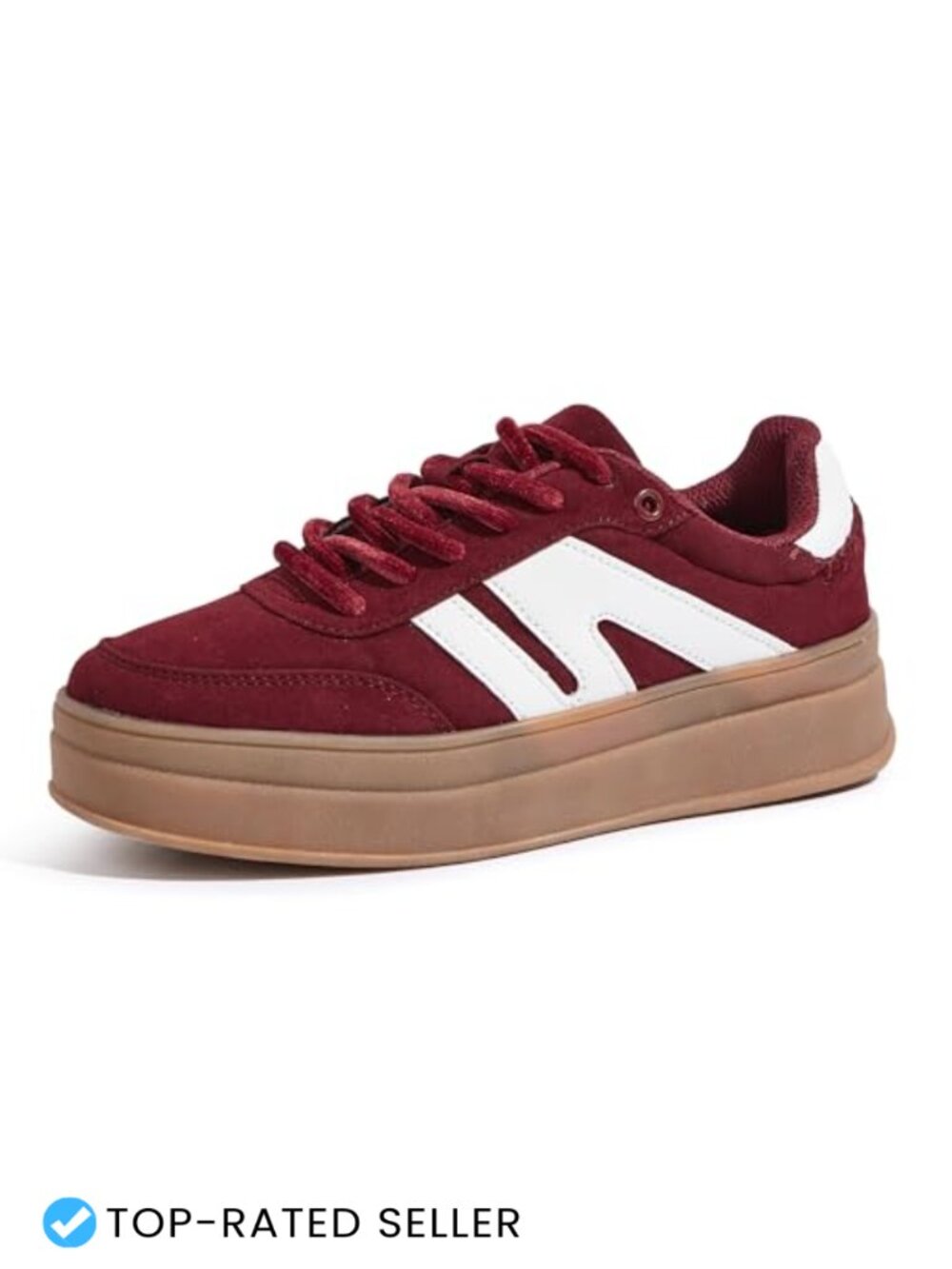 Platform Retro Fashion Classic Sneakers - Cow Suede & PU Leather, Slip Resistant